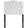 White Annabel Twin Vinyl Headboard  - No Shipping Charges