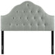 Sovereign Upholstered Fabric Queen Headboard by Modway| Gray