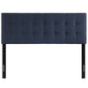 Modway Emily Tufted Button Linen Fabric Upholstered Queen Headboard in Navy MDY-MOD-5170-NAV