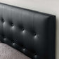 Emily Queen Vinyl Headboard  - No Shipping Charges