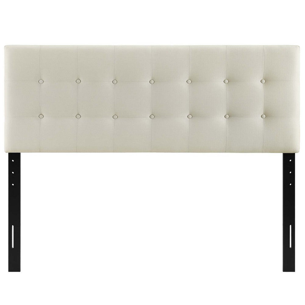 Ivory Emily King Fabric Headboard - No Shipping Charges