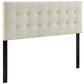 Ivory Emily King Fabric Headboard - No Shipping Charges