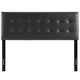 Emily King Vinyl Headboard - No Shipping Charges MDY-MOD-5175-BLK