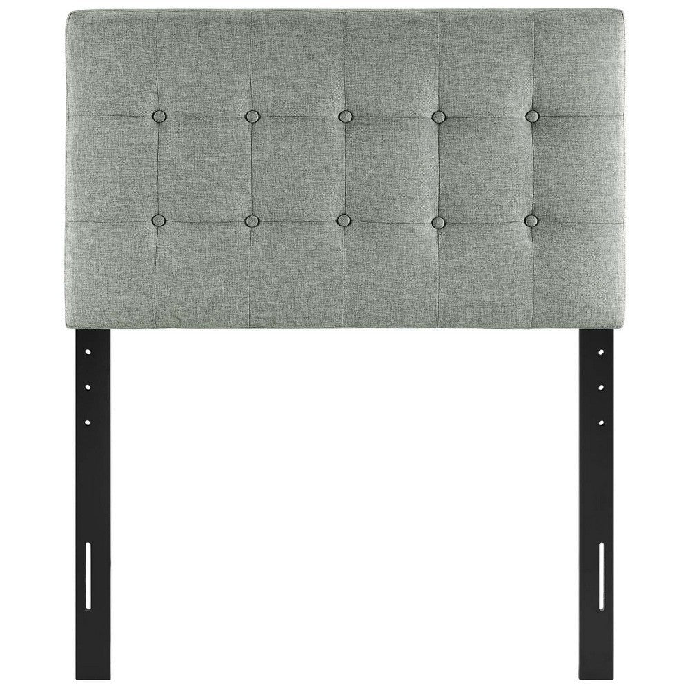 Gray Emily Twin Fabric Headboard - No Shipping Charges MDY-MOD-5176-GRY