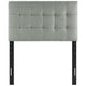 Gray Emily Twin Fabric Headboard - No Shipping Charges MDY-MOD-5176-GRY