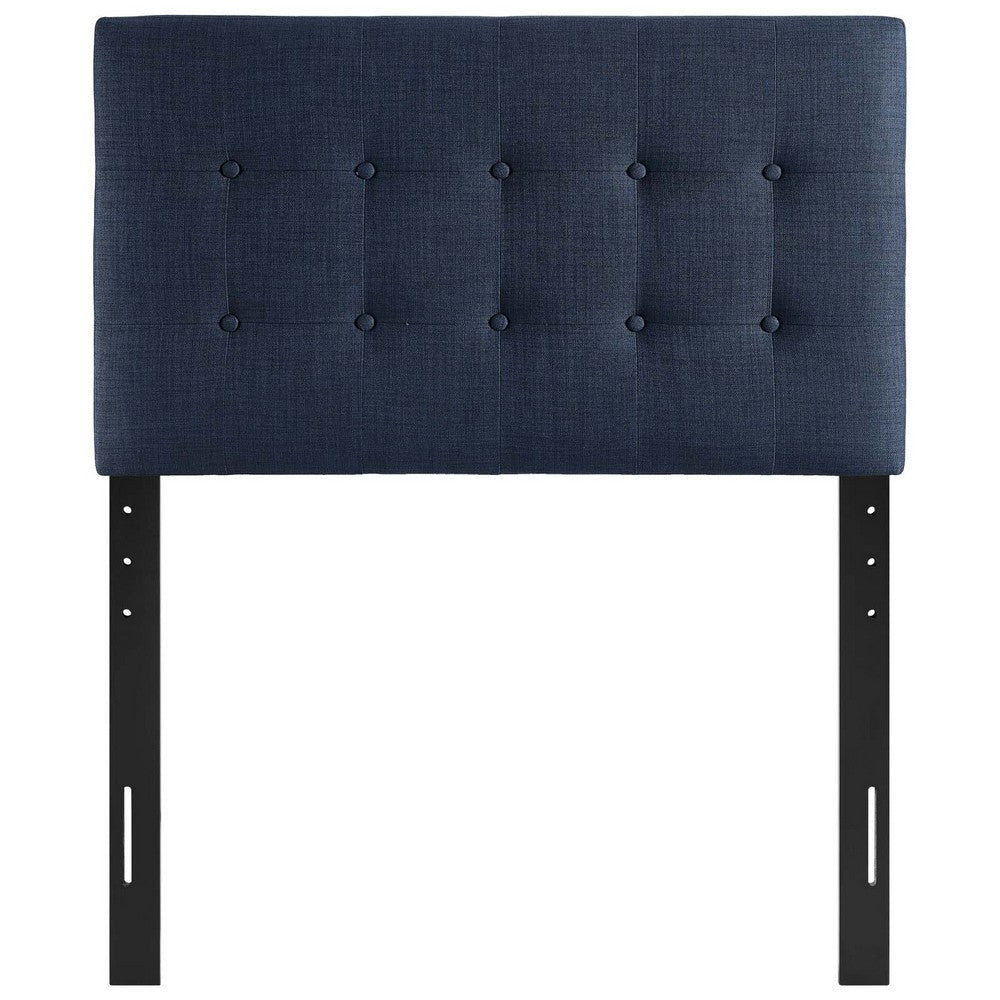 Navy Emily Twin Fabric Headboard - No Shipping Charges MDY-MOD-5176-NAV