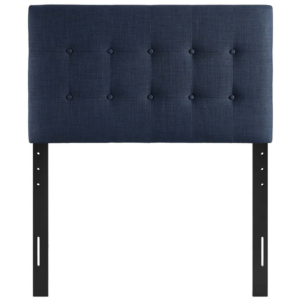Navy Emily Twin Fabric Headboard  - No Shipping Charges