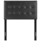 Black Emily Twin Vinyl Headboard - No Shipping Charges MDY-MOD-5177-BLK