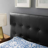 Black Emily Twin Vinyl Headboard  - No Shipping Charges