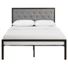 Mia Fabric Full Bed by Modway| Gray
