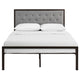 Mia Fabric Full Bed by Modway| Gray