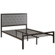Mia Fabric Full Bed by Modway| Gray