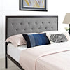 Mia Fabric Full Bed by Modway| Gray