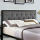 Mia Fabric Queen Bed by Modway| Gray