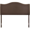 Curl Nailhead Upholstered Queen Headboard by Modway| Brown