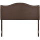 Curl Nailhead Upholstered Queen Headboard by Modway| Brown
