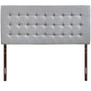 Tinble Upholstered Fabric Queen Headboard by Modway| Gray