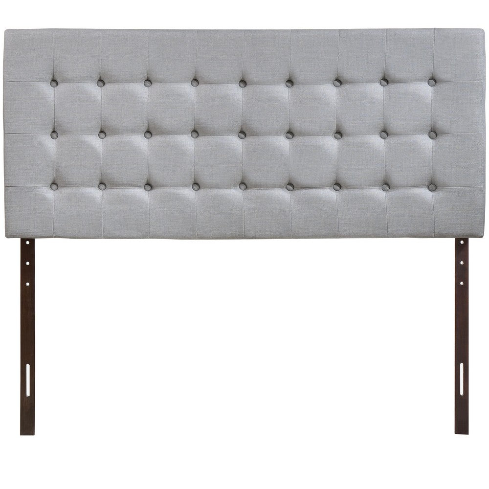 Tinble Upholstered Fabric Queen Headboard by Modway| Gray