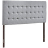Tinble Upholstered Fabric Queen Headboard by Modway| Gray