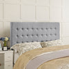 Tinble Upholstered Fabric Queen Headboard by Modway| Gray