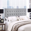 Tinble Upholstered Fabric Queen Headboard by Modway| Gray