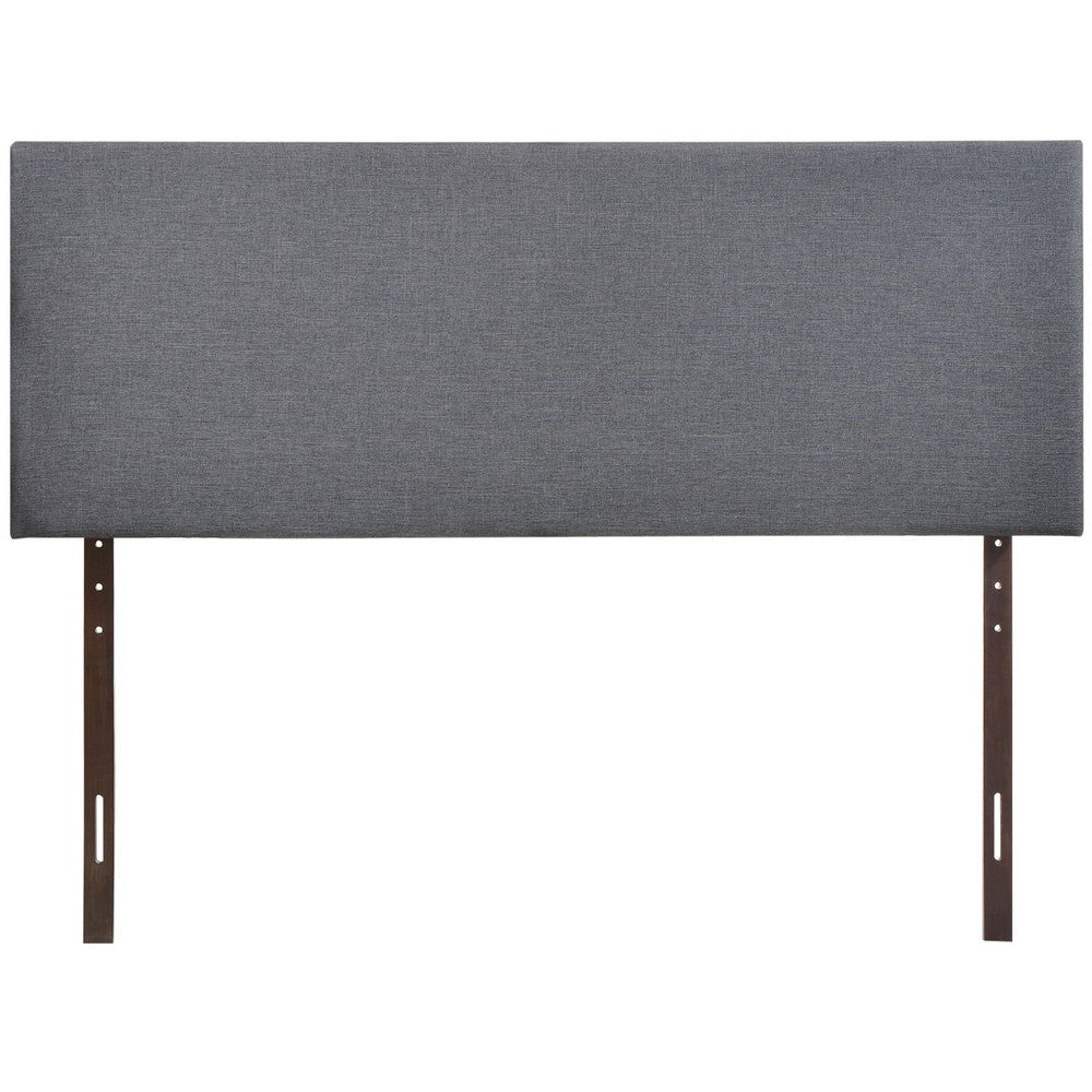 Modway Region Linen Fabric Upholstered Queen Headboard in Smoke MDY-MOD-5211-SMK