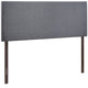 Modway Region Linen Fabric Upholstered Queen Headboard in Smoke MDY-MOD-5211-SMK