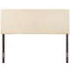 Ivory Region King Upholstered Headboard - No Shipping Charges MDY-MOD-5212-IVO