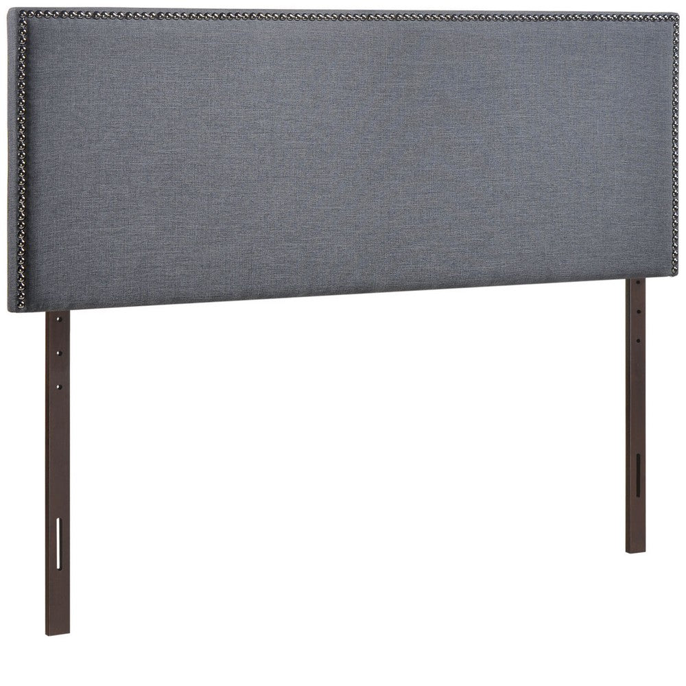 Region Queen Nailhead Upholstered Headboard - No Shipping Charges