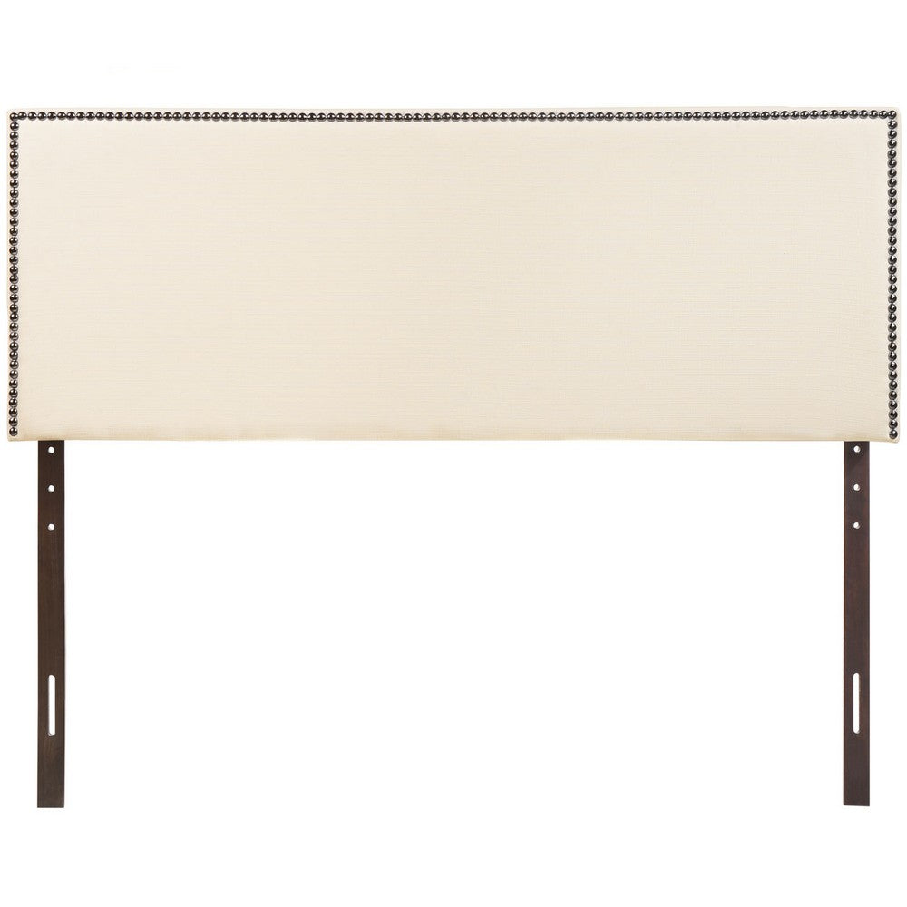 Region Nailhead Upholstered Full Headboard by Modway| White