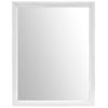 Tracy Rectangular Mirror In White  - No Shipping Charges