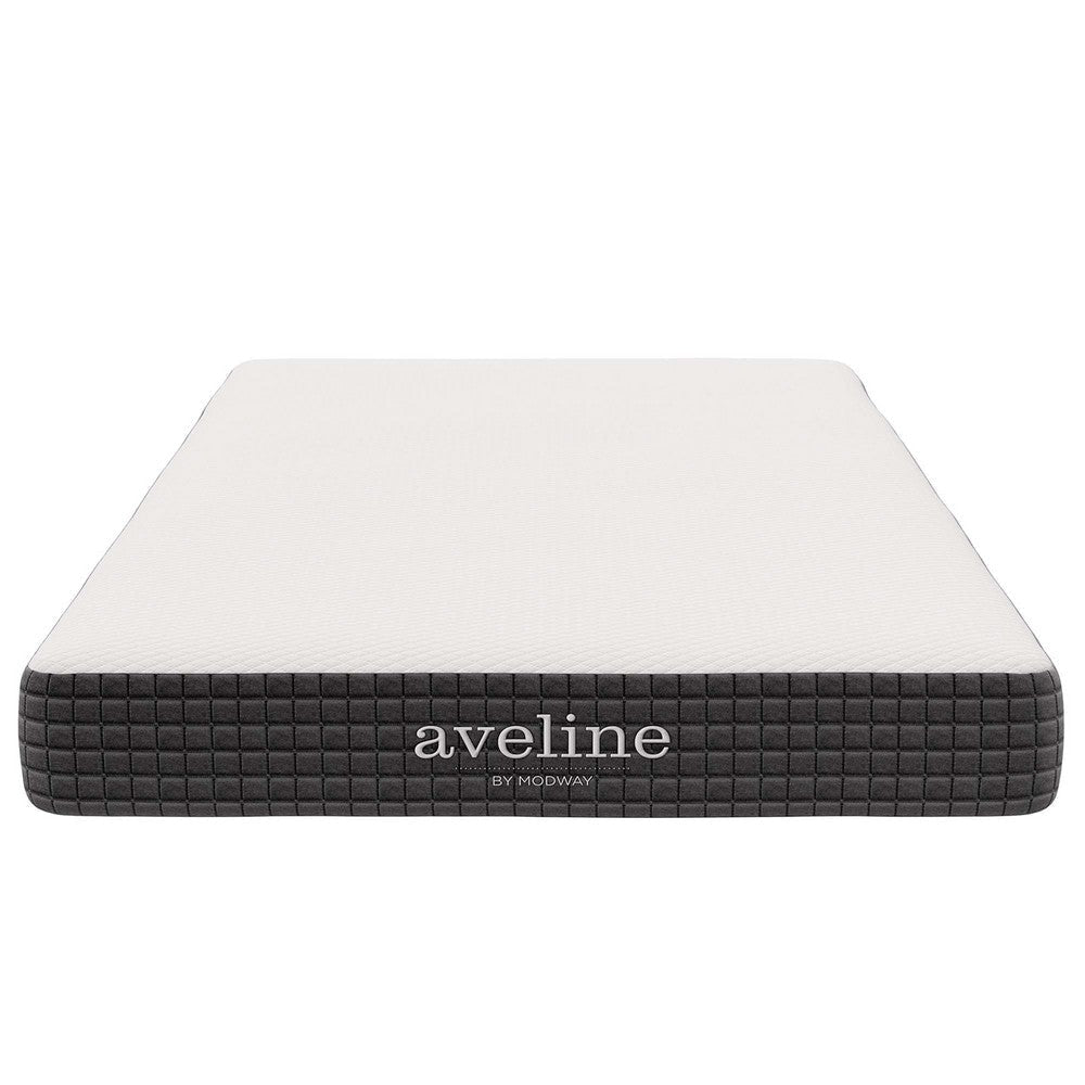 Modway Aveline Gel Infused Memory Mattress with CertiPUR-US Certified Foam Twin White MDY-MOD-5344-WHI