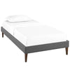Sharon Fabric Twin Bed Frame with Squared Tapered Legs by Modway