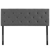 Terisa Upholstered Fabric King Headboard by Modway| Gray