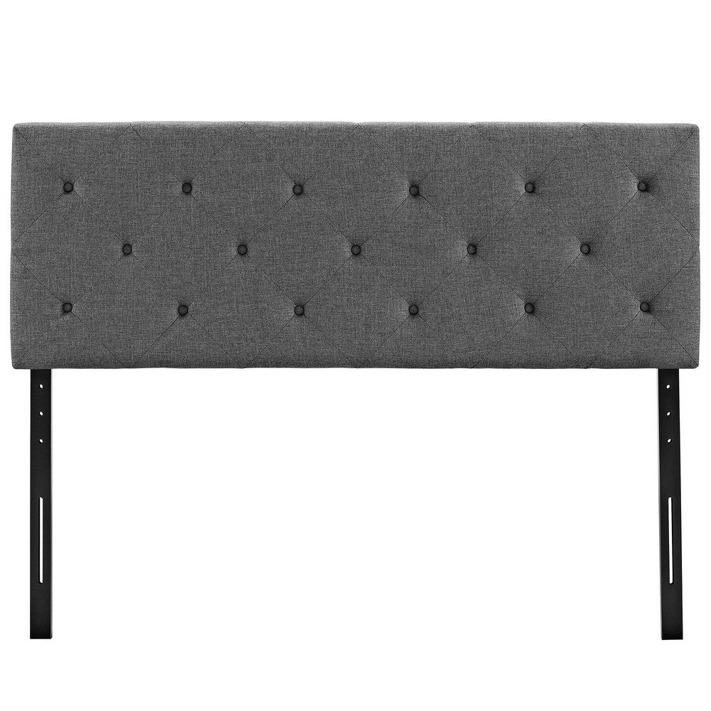 Terisa Upholstered Fabric King Headboard by Modway| Gray