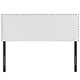 White Phoebe Full Vinyl Headboard - No Shipping Charges MDY-MOD-5383-WHI