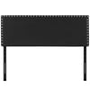 Phoebe Upholstered Vinyl King Headboard by Modway| Black