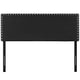 Phoebe Upholstered Vinyl King Headboard by Modway| Black