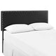 Phoebe Upholstered Vinyl King Headboard by Modway| Black
