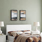 White Phoebe King Vinyl Headboard  - No Shipping Charges