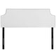 White Laura Queen Vinyl Headboard - No Shipping Charges MDY-MOD-5393-WHI