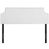 White Laura Queen Vinyl Headboard - No Shipping Charges