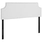 White Laura Queen Vinyl Headboard - No Shipping Charges
