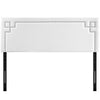 White Josie Full Vinyl Headboard  - No Shipping Charges