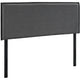 Gray Camille Full Fabric Headboard - No Shipping Charges MDY-MOD-5406-GRY