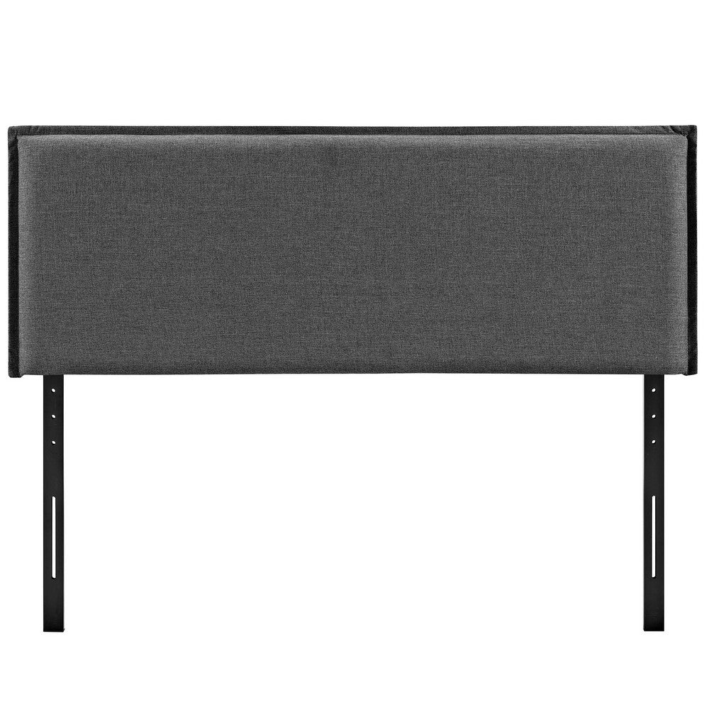 Gray Camille Full Fabric Headboard  - No Shipping Charges