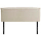 Camille Queen Upholstered Fabric Headboard - No Shipping Charges MDY-MOD-5407-BEI
