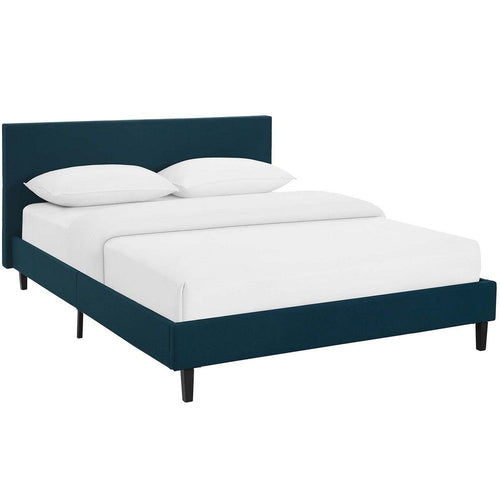 Anya Fabric Full Bed by Modway| Blue