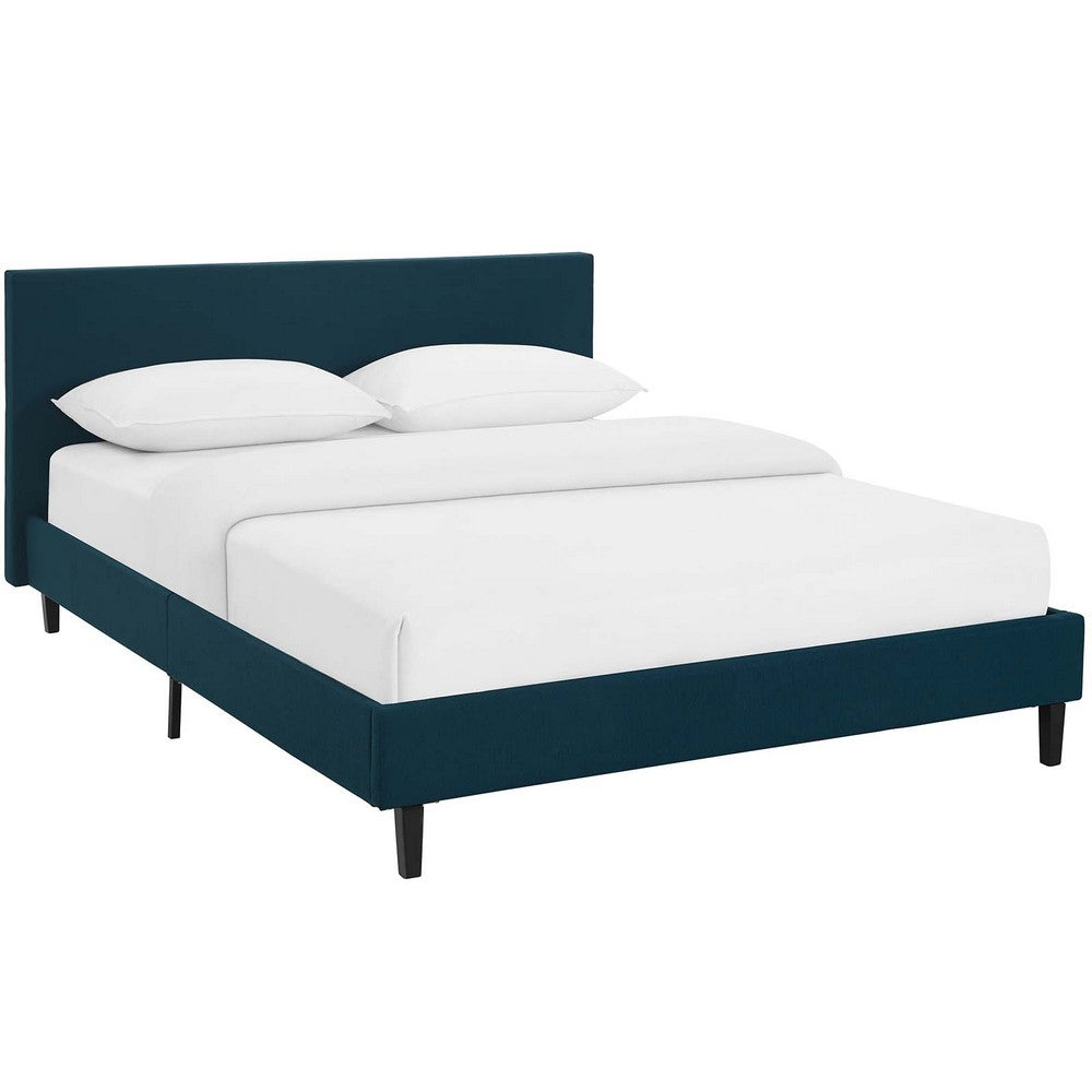 Anya Fabric Full Bed by Modway| Blue