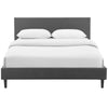 Anya Full Fabric Bed, Gray - No Shipping Charges
